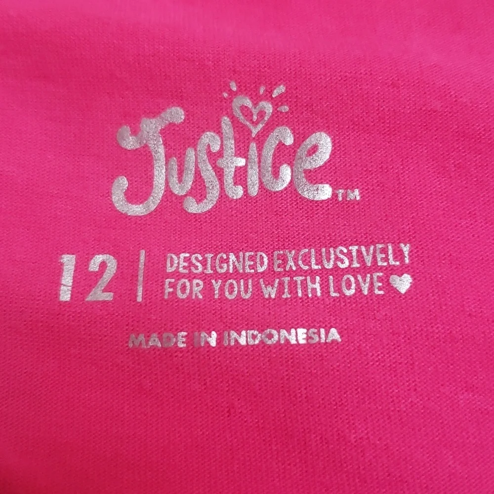 Glitter MEOW Cat Fun Shirt Size 12 by Justice